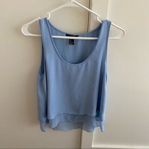 Forever 21 Light Blue Tank Size S